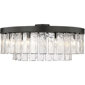 Ciara 9 Light 27 inch Matte Black Semi-Flush Ceiling Light